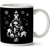 Art Hediye Christmas Tree Hulk Thor Iki Tarafı Baskılı Kupa Bardak