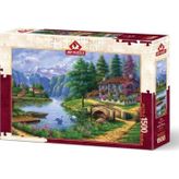 Art Puzzle 5371 1500 Parça Göl Köy Puzzle