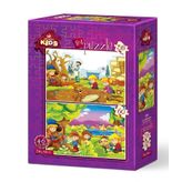 Art Puzzle Minik Botanikçiler 2'li 35+60 Parça Puzzle