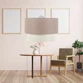 Art ve Gift Pasta Katlı Tekli Avize Açık Kahve Dokuma Yatak Odası Salon Antre Sarkıt Kahverengi