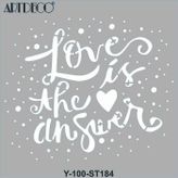 Artdeco 30x30 cm Cevap Aşk 184 Stencil