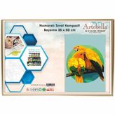 Artebella ANTB0010 Papağan 35x50 cm Numaralı Tuval Kompozit Boyama