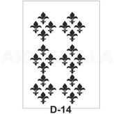 Artebella D-14 20X30 cm Stencil