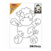 Artebella DKT013 25x35 cm Desenli Tuval Kompozit Boyama