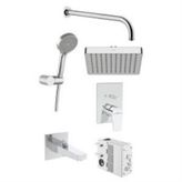Artema Flow Square A49322 Ankastre Banyo Seti, Krom
