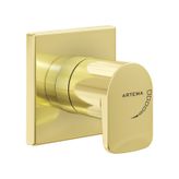 Artema Root Square A4272974 Ankastre Stop Valf, Soft Altın