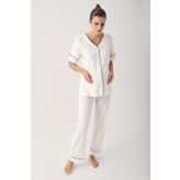 Artış 14209 Düğmeli Kadın Pijama Takımı