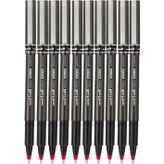 Artlantis Kırmızı Pilot Kalem UB-155 Micro Deluxe 10 Adet Uniball Pilot Kalem 0.5 mm Roller Uçlu Pilot Kalem İnce Uçlu Likit