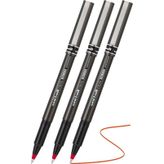 Artlantis Kırmızı Pilot Kalem UB-155 Micro Deluxe 3 Adet Uniball Pilot Kalem 0.5 mm Roller Uçlu Pilot Kalem İnce Uçlu Likit