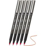 Artlantis Kırmızı Pilot Kalem UB-155 Micro Deluxe 5 Adet Uniball Pilot Kalem 0.5 mm Roller Uçlu Pilot Kalem İnce Uçlu Likit
