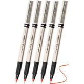 Artlantis Kırmızı Pilot Kalem UB-177 Fine Deluxe 5 Adet Uniball Pilot Kalem 0.5 mm Roller Uçlu Pilot Kalem İnce Uçlu Likit Mürek