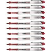 Artlantis Kırmızı Pilot Kalem UB-200 Vision Elite 0.8mm 10 Adet Uniball Pilot Kalem 0.8 mm Roller Uçlu Pilot Kalem Ince Uçlu Likit - Standart