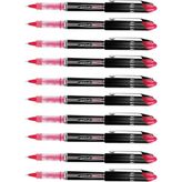 Artlantis Kırmızı Pilot Kalem UB-205 Vision Elite 0.5mm 10 Adet Uniball Pilot Kalem 0.5 mm Roller Uçlu Pilot Kalem Ince Uçlu Likit - Standart