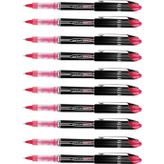 Artlantis Kırmızı Pilot Kalem UB-205 Vision Elite 0.5mm 10 Adet Uniball Pilot Kalem 0.5 mm Roller Uçlu Pilot Kalem İnce Uçlu Likit