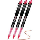 Artlantis Kırmızı Pilot Kalem UB-205 Vision Elite 0.5mm 3 Adet Uniball Pilot Kalem 0.5 mm Roller Uçlu Pilot Kalem Ince Uçlu Likit - Standart