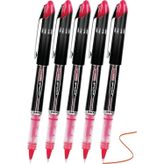 Artlantis Kırmızı Pilot Kalem UB-205 Vision Elite 0.5mm 5 Adet Uniball Pilot Kalem 0.5 mm Roller Uçlu Pilot Kalem İnce Uçlu Likit