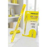 Artlantis Neon Tükenmez Kalem 1 Adet Pensan Neon Jely Fosforlu Jel Pilot Kalem Siyah Defter Kalemi Yumuşak Yazım - Sarı