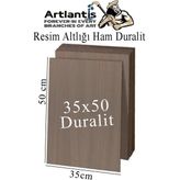 Artlantis Resim Altlığı Duralit 35X50 cm 1 Adet Ham Mdf Çok Amaçlı Kullanım 3 mm Kalınlığında Durolit - Standart - Naturel