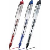 Artlantis Siyah Mavi Kırmızı Pilot Kalem UB-200 Vision Elite 0.8mm 3 Adet Uniball Pilot Kalem 0.8 mm Roller Uçlu Pilot Kalem İnce