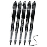 Artlantis Siyah Pilot Kalem UB-205 Vision Elite 0.5mm 5 Adet Uniball Pilot Kalem 0.5 mm Roller Uçlu Pilot Kalem İnce Uçlu Likit