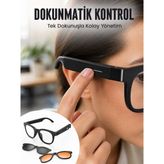 Arvonx Premium Akıllı Gözlük - Antrasit - Siyah