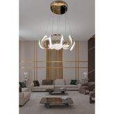 Arya 3 Renk Modern Sarkıt 3 Toplu LED Avize Powerled - - 1 - Krom