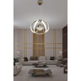 Arya Tek Toplu LED Avize 2 mt - 1 - Gold