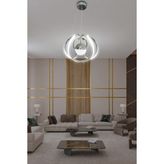 Arya Tek Toplu LED Avize 2 mt - Krom