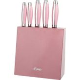 Aryıldız 6 Parça Pembe Saplı Bıçak Set