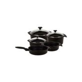 Aryıldız Flipper Siyah Cam Tencere Set