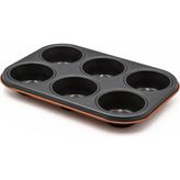 Aryıldız Mat Turuncu 6'lı Muffin Kalıbı