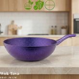 Arzu Çelik 26 cm Granit Wok Tava