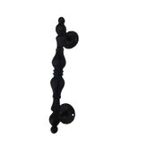 AS Design Demir Döküm Ferforje Kapı Kolu(Siyah Boyalı)