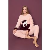Asel Kadın Peluş Pijama Takımı