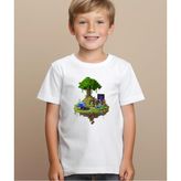 Aselinda Minecraft Baskılı Unisex Tişört