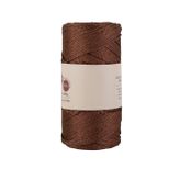 Asil Acar Home Makrome İpi 3mm Polyester Kahve Simli
