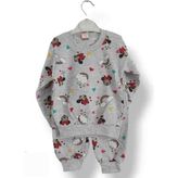 Asil Öztürk Baby & Kids Balam Kız Çocuk Mickey Minnie Mouse Alt Üst Eşofman Takımı Pijama - 3 Yaş - 01-Gri