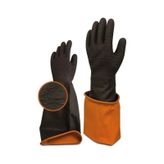 Asit Eldiven 60 Cm Tırtıklı Kırmızı