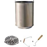 Askay Soba Kovası Alttan Delikli + Izgara + Çengel + Tutacak