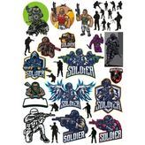 Asker Sticker Set 6 25 Parça Telefon, Tablet, Defter, Laptop Sticker