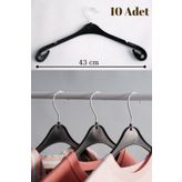 Askıcı 10lu Plastik Elbise Askısı Geniş