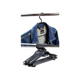 Askıcı Elbise Askısı 38CM 12 Adetli Set Siyah