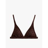 Askılı V Yaka Puantiyeli Bralet Bikini Üstü