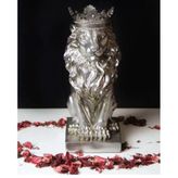 ASLAN KRAL BİBLO FİGÜRÜ ESKİTME GÜMÜŞ