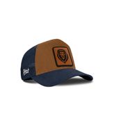 Aslan Logolu Camel-Lacivert Trucker Şapka