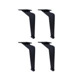 ASLAN METAL VE PLASTİK 20 Cm Lama Model Siyah Metal Mobilya, Dolap, Koltuk, Tv Ünitesi Ayakları Metal (4 ADET)