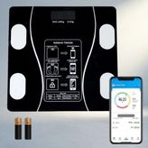 Aslanoğlu Store Akıllı Dijital Baskül Bluetooth Bağlantılı 1 Adet - 01-Siyah