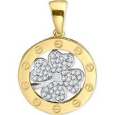 Aslı Gold Altın Madalyon Yonca Kolye Ucu (UC0171)