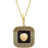 Aslı Gold Kare Model Altın Aslan Kolye (KLY1490)