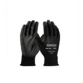 aspuzu , ASP-41B Polyester Siyah PU İş Güvenliği Eldiveni